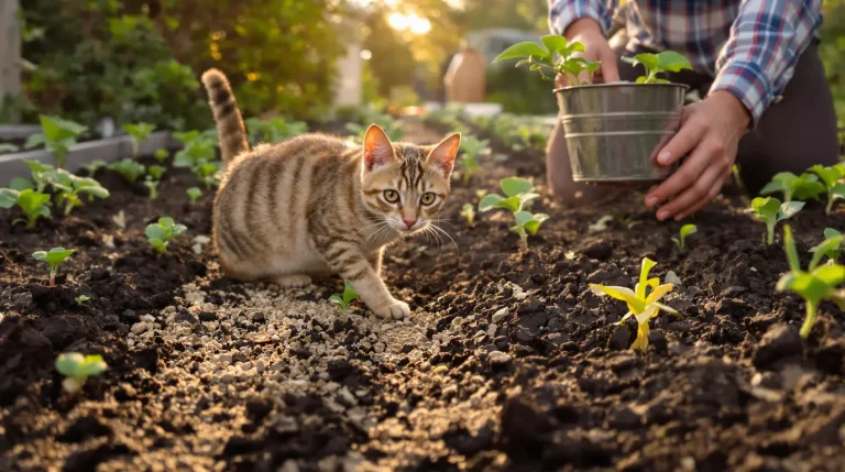 Votre potager attire tous les chats du quartier ? Voici ce que les jardiniers malins utilisent